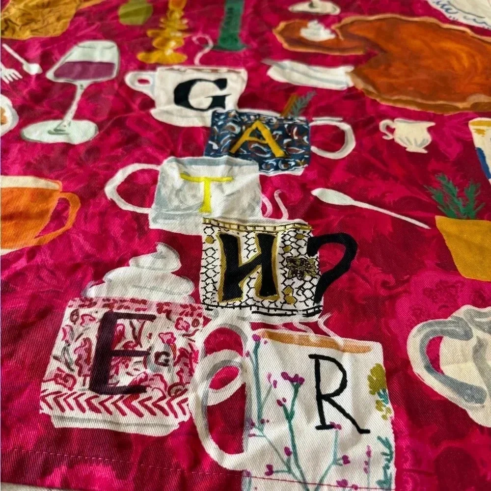 Anthropologie dish towel gather fall autumn thanksgiving tea kitchen home decor